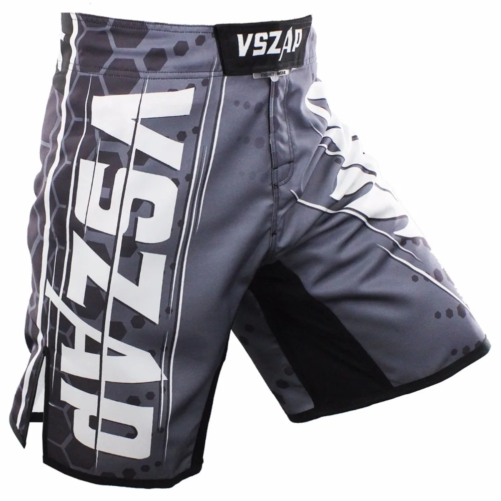 Новые мужские шорты для фитнеса mma шорты для кикбоксинга MMA шорты для боев шорты для бокса серые штаны MMA шорты для борьбы