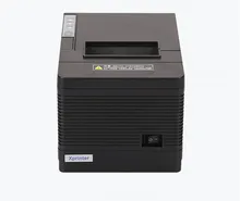 80mm receipt POS printer Automatic cutter bill Thermal printer USB Ethernet Serial Three ports are integrated in one printer