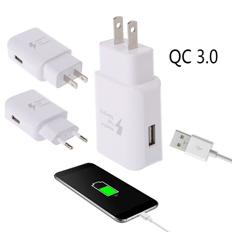 QC 3.0 سريعة شحن USB ميناء المنزل السفر الحائط مهايئ شاحن ل هاتف لوحي QC 3.0 سريعة شحن USB ميناء المنزل السفر الحائط مهايئ شاحن ل هاتف لوحي