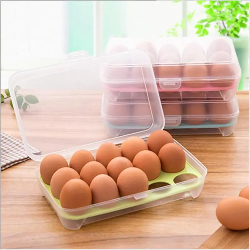 

Kitchen 10 Grid Egg Storage Box Multifunctional Refrigerator Egg Crisper Plastic Food Preservation Container Organizer Case