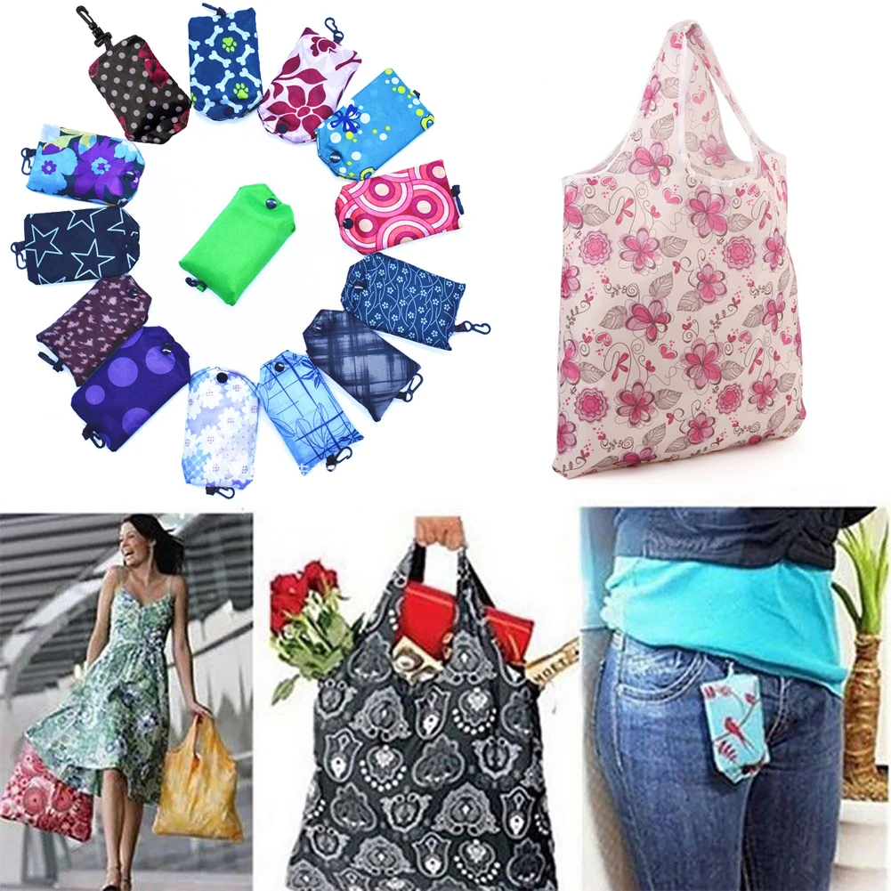 Fashion Foldable Travel Casual Grocery Storage Shopping Bag Tote Pouch Handbag Practical Fashion Foldable Travel Casual Grocery Storage Shopping Bag Tote Pouch Handbag Practical