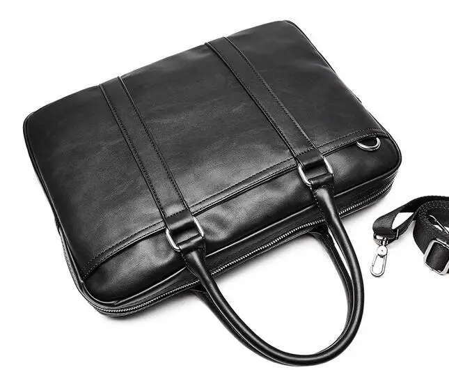 

2018 new business bag leather fashion section youth shoulder Messenger bag Korean version of the men's briefcase