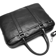 Bolsa mensageiro de ombro com divisão de couro, bolsa nova versão coreana da maleta masculina para negócios, 2018