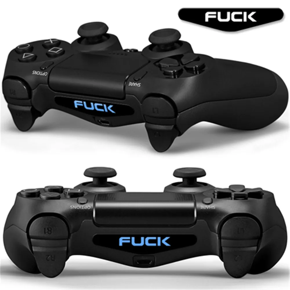 IVYUEEN 2 шт. для Dualshock 4 PS4 DS4 Pro тонкий контрольный Лер светодиодный светильник наклейка для бара наклейка крышка для playstation 4 контрольная игра скины - Цвет: B