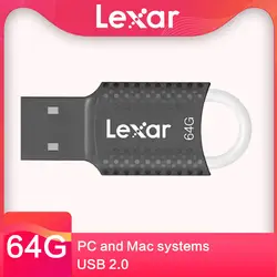 Оригинальный Lexar V40 USB флеш-накопитель 64 GB 32 GB Memoria Cle USB 2,0 Флеш накопитель памяти у придерживаться флеш-накопитель для ПК и Mac системы