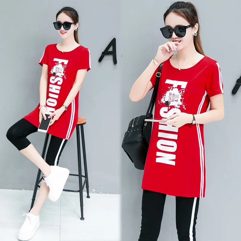 

2019 New Summer Fashion Women's Sets Suit Female Trouser with Stripes Plus Size Big 4xl 5xl Two Piece Set Outfits Co-ord Set