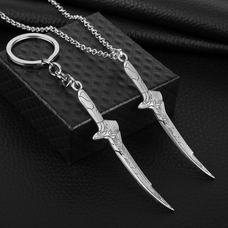 

Hot Fashion Jewelry Movie Alita Battle Angel Sword Pendant Keychain Avengers 4 Keyring Jewellery Accessories Gift for Women Men