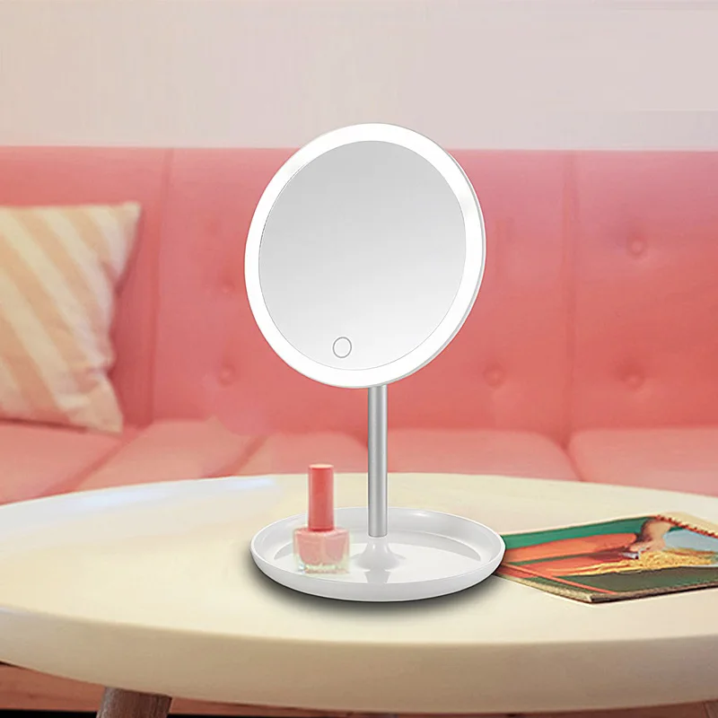 

LED Makeup Mirror Light Touch Control Cosmetic Mirror Selfie Desk Lamp Stepless Dimming Table Lamp
