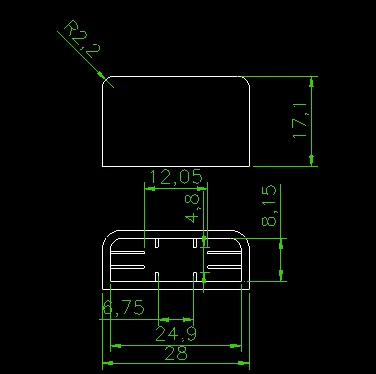 small usb plastic enclosure usb stick shell box junction box plastic housing pcb plastic box for electronics project USB small enclosure (9).jpg
