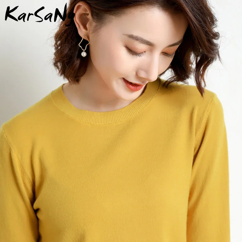ladies sweater Yellow Cashmere Sweater For Women Sweaters Female Pink Wool Winter Woman Sweater Knitting Pullovers Knitted Sweaters Jumper 2021 Sweaters Sweaters