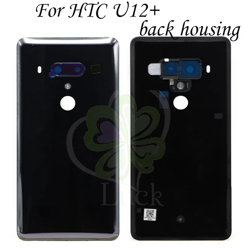 

6.0" For HTC U12+ U12 Plus Back Battery Cover Rear Door Panel Glass back Housing Case Replacement Parts with Camera Lens
