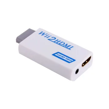 

50PCS/lot * For Wii to HDMI 1080P Converter Wii2HDMI Adapter 3.5mm Audio Video Output Full HD 1080P Output Upscaling