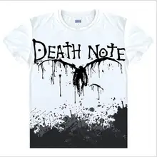 Футболки с надписью «Death Note», мужские футболки с коротким рукавом, модные топы, китайский Размер, мужские хлопковые футболки,, повседневные футболки