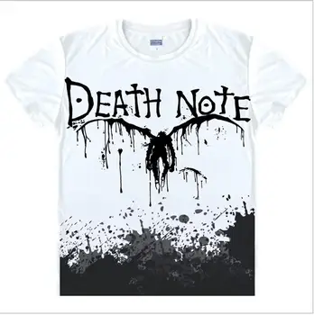 Death Note T Shirts Man Short Sleeved Men T-Shirt fashion Tops China Size Mens Top Cotton Tees Free Shipping Casual Tshirts