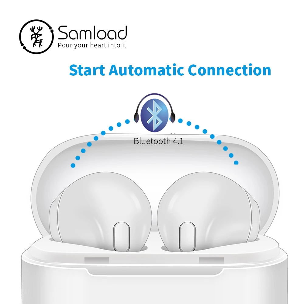 Samload I7S TWS наушники туры беспроводные Bluetooth наушники Близнецы стерео музыка гарнитура для Apple iPhone 7s X 8 Heaphones