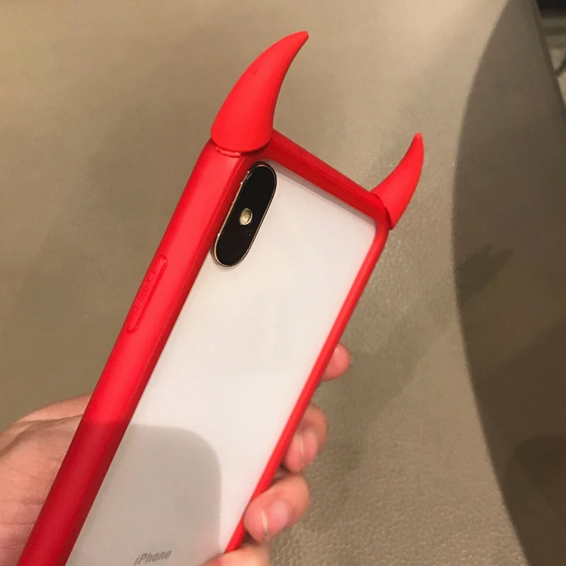 Devil угловой силиконовый защитный чехол для телефона XS MAX