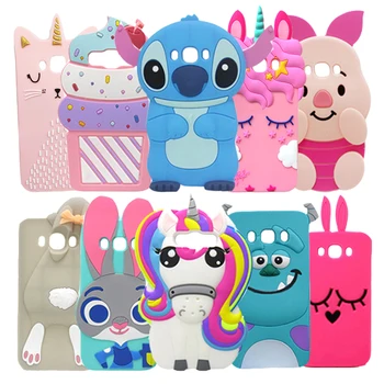 

For Samsung J5 2016 Case Silicone Unicorn Stitch 3D Cartoon Soft Phone Case For Samsung Galaxy J5 2016 J510 SM-J510F Cover Cases