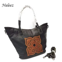 Nuleez сумка из натуральной яловой кожи, женская сумка, Большая вместительная сумка для покупок, повседневный стиль, осень, новинка