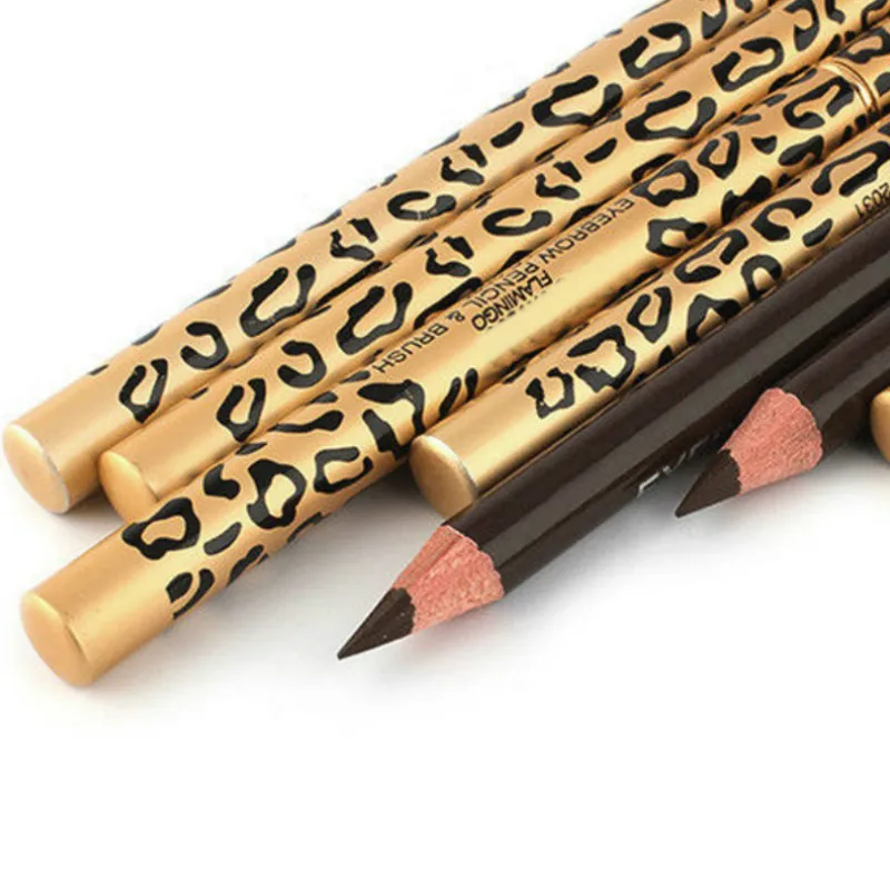 

2018 NEW Leopard print double - head eyebrow pencil waterproof and durable not to remove the perfect eyebrow pencil.