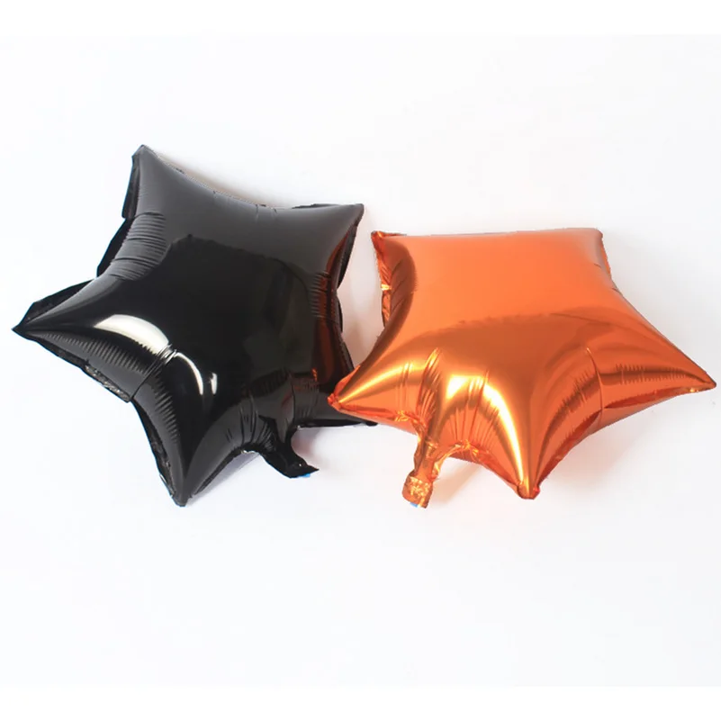 DH_18inch star foil balloons -black and orange-1