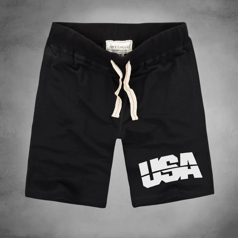 Модный бренд Для мужчин Шорты для женщин США printedbeach Boardshort Бермуды короткие Homme masculina Повседневное, карманов - Цвет: black