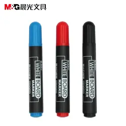 M & G MG2160 стирающийся маркер для доски ручка красный черный синий Цельнокройное альбом нетоксичные легко стереть