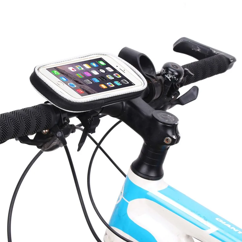 Top Bike accessories Motorcycle Cycling Bike Bicycle Holder Front Frame Handlebar Bag Pouch Phone Case For 4.7inch/5.5inch Phone 18