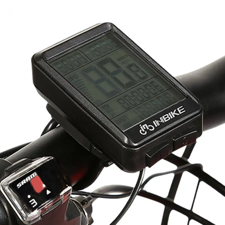 INBIKE велокомпьютер одометр ночник компьютер MTB спидометр велосипед секундомер