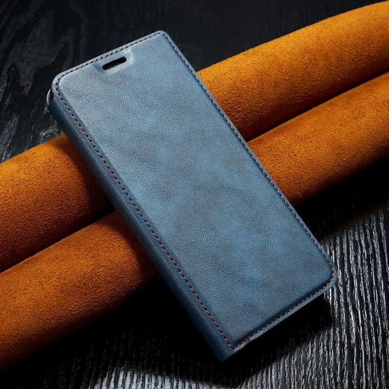 

Luxury Retro Slim Leather Flip Case For Xiaomi Redmi Note 7 Case Wallet Card Stand Magnetic Book For Redmi 6 Pro A2Lite Cover