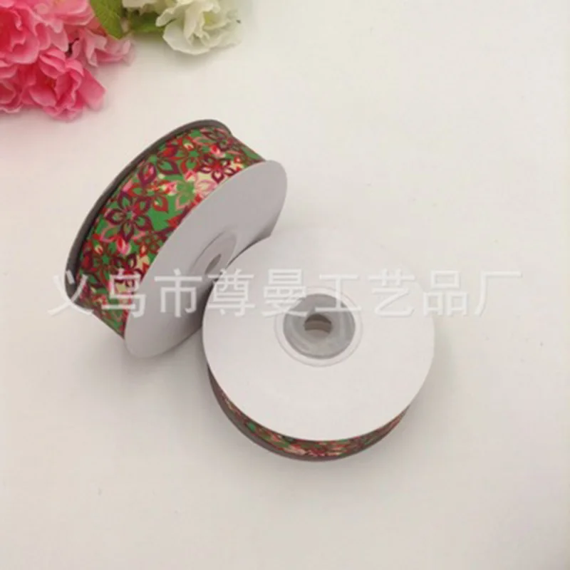 Webbing Ribbon DIY 2.5cm Wide Digital Printing Clothing Shoes Accessories Decoration Sublimation Whorl Flower Series | Дом и сад