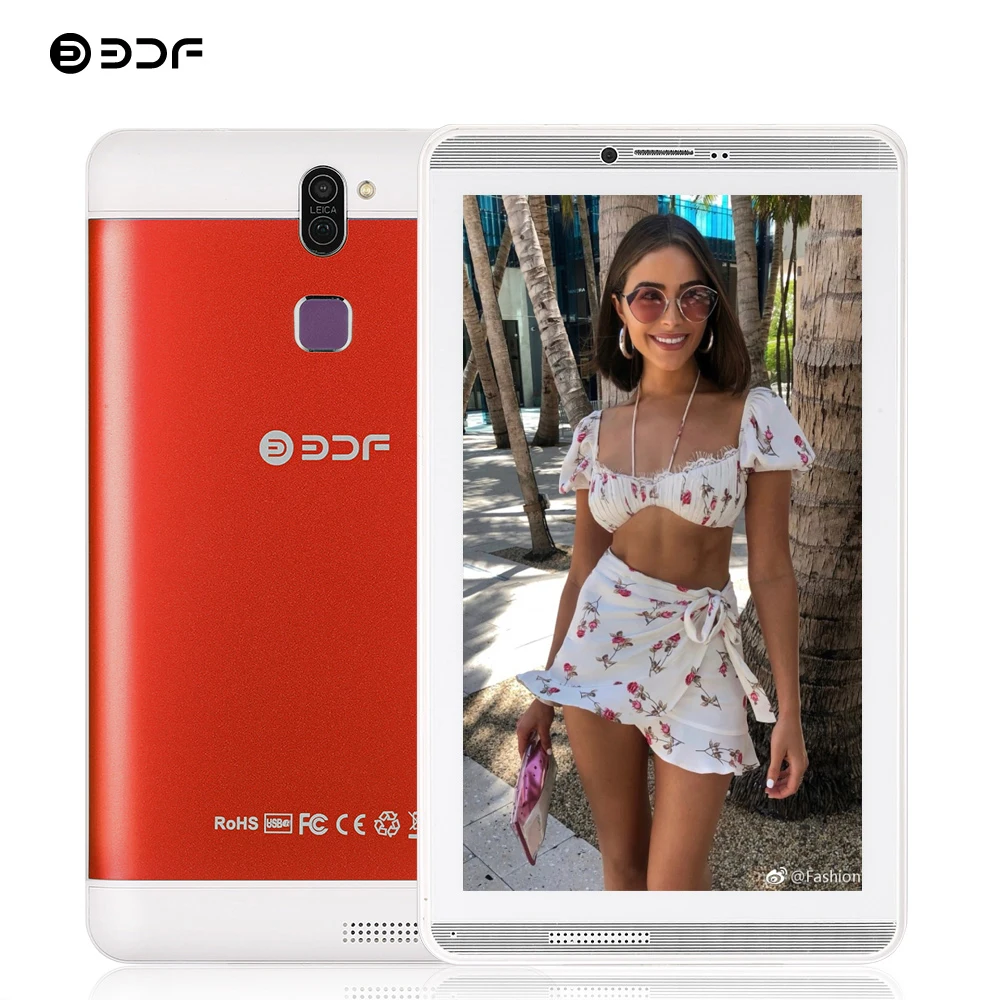 BDF 7 Inch Tablet 1GB RAM 16GB ROM Quad Core Tablet Pc 1024*600 Android 6.0 Dual SIM Card Dual Camera 3G Phone Laptop Tablet 7