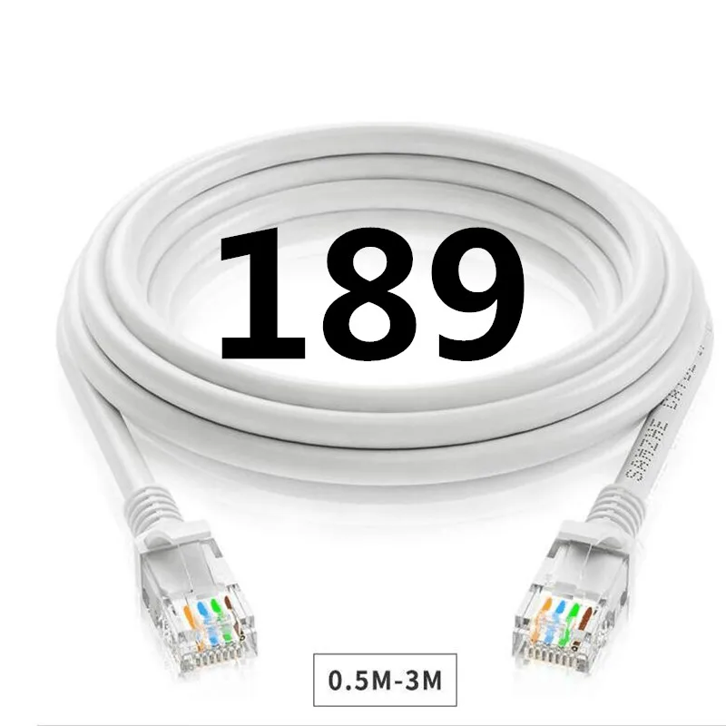

A189 100PCS/lot CAT6 CAT 6 Flat UTP Ethernet Network Cable RJ45 Patch LAN cable 4m 5m