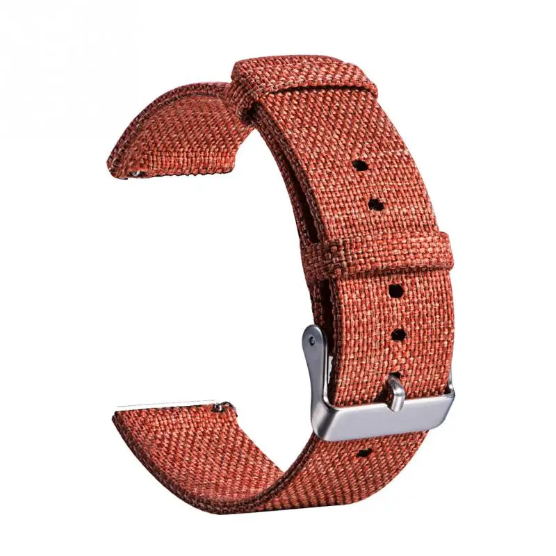 

22mm Nylon Canvas Solid Watch Strap Unisex Wrist Strap Adjustable Universal with Adapters Watches Acccessories #12