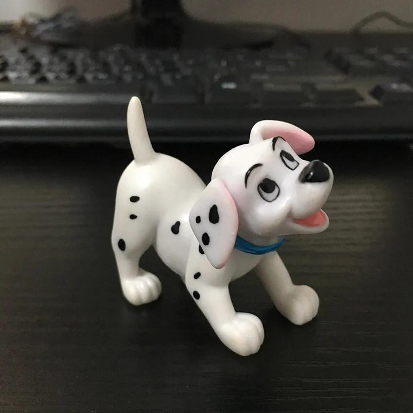 Cartoon Pet Dog Dolls PVC Lovely Smile Spot Doll Action Figure Toys