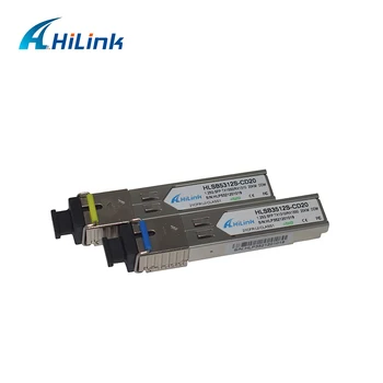 

Hilink 20 pairs/lot 1G BIDI SFP 20KM Module 1.25G sfp bidi SMF with DOM