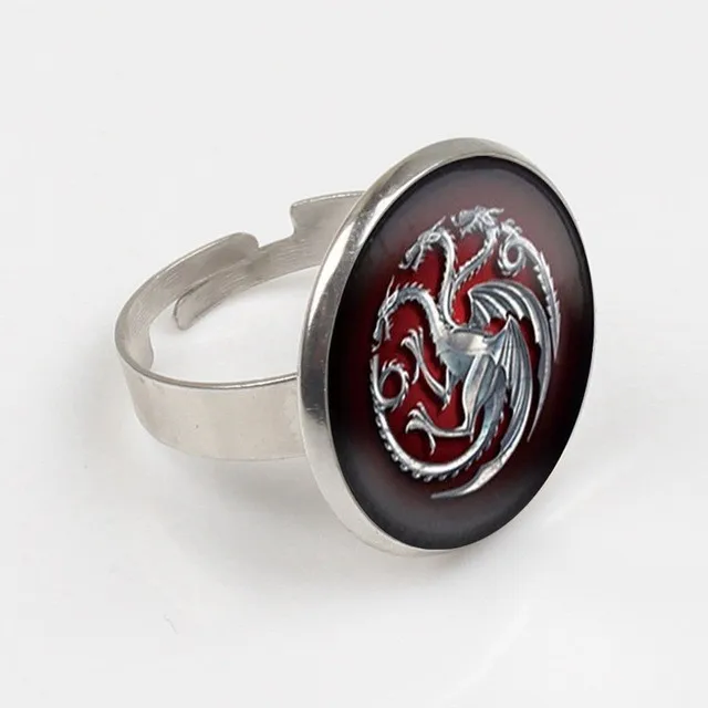 Стеклянное кольцо игра трона семья Таргариен стекло фильм bijoux летнее ювелирное