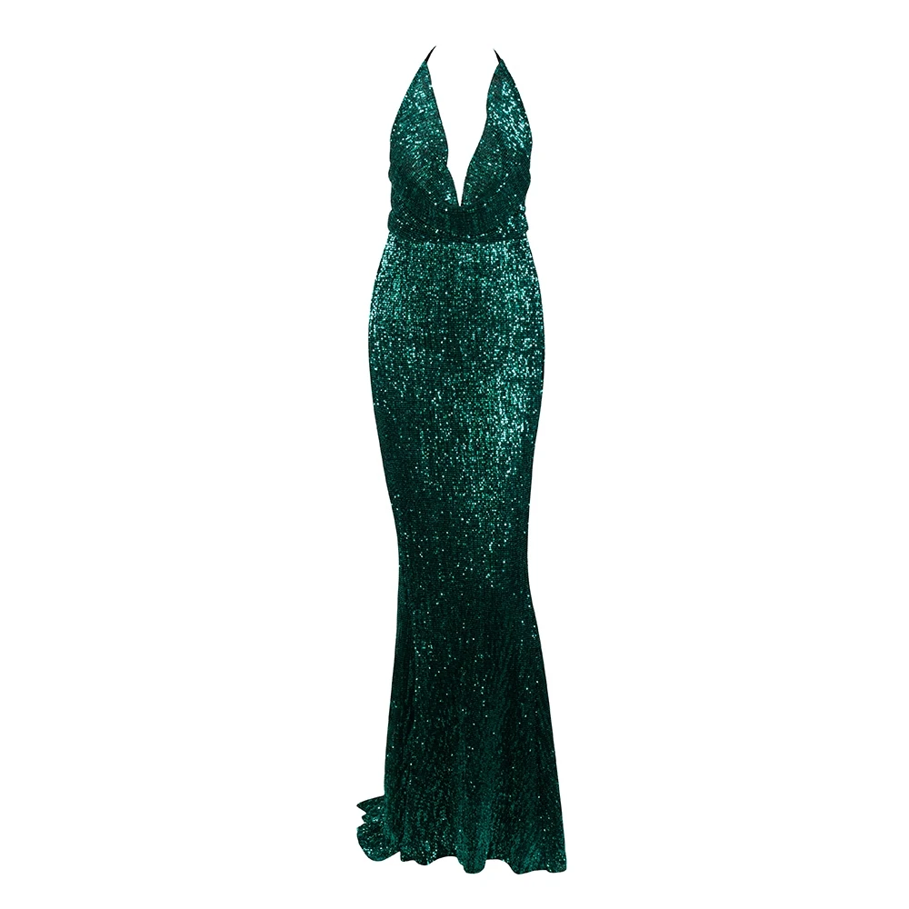 

Fashion Newest Women Green Wine-Red Beige Silver Sequin Dress Sexy 2018 Ceelbrity Party Evening Long Maxi Vestidos Backless