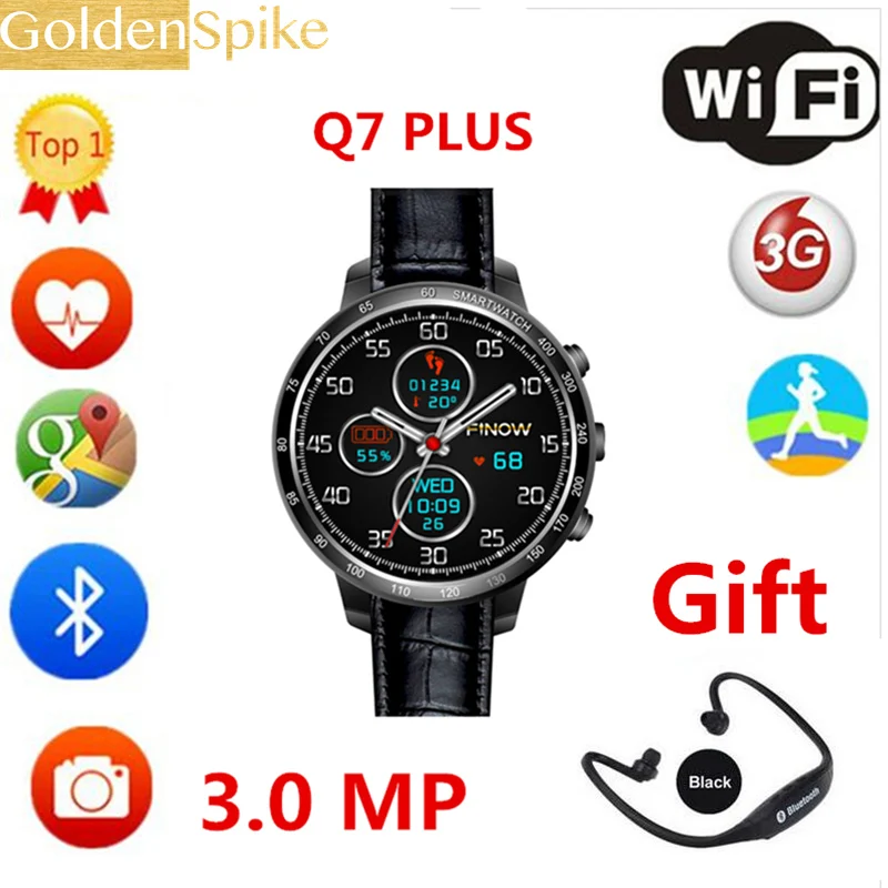 

New Arrival PK x5 air PLUS smart watch Q7s with 3.0 MP Camera support 32 GB TF card Android 5.1 3G Wifi bluetooth for Android
