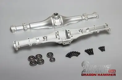 【Racing CNC сплав задняя сплошная ось системы/корпус для Dragon Hammer 1,0 2,0 rc автомобиля 1/5 - Цвет: Only case