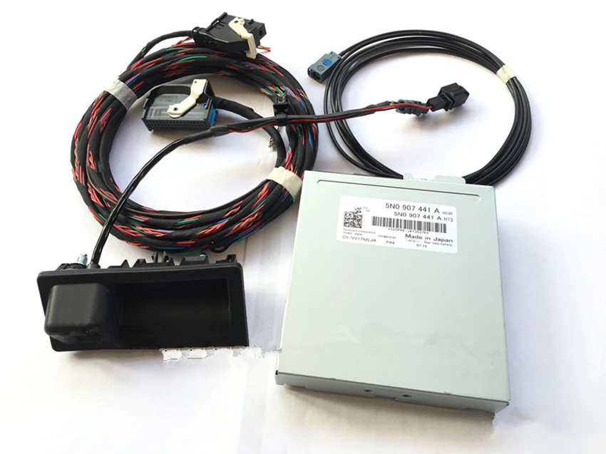 

RCD510 RNS510 Original RGB Rearview Mirror Reversing Camera Track Box Rear View Camera Cable Kit For VW Tiguan A4 A6 Q5