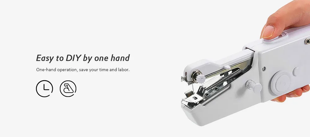 Portable Handy Stitch Battery Power Handheld Sewing Machine