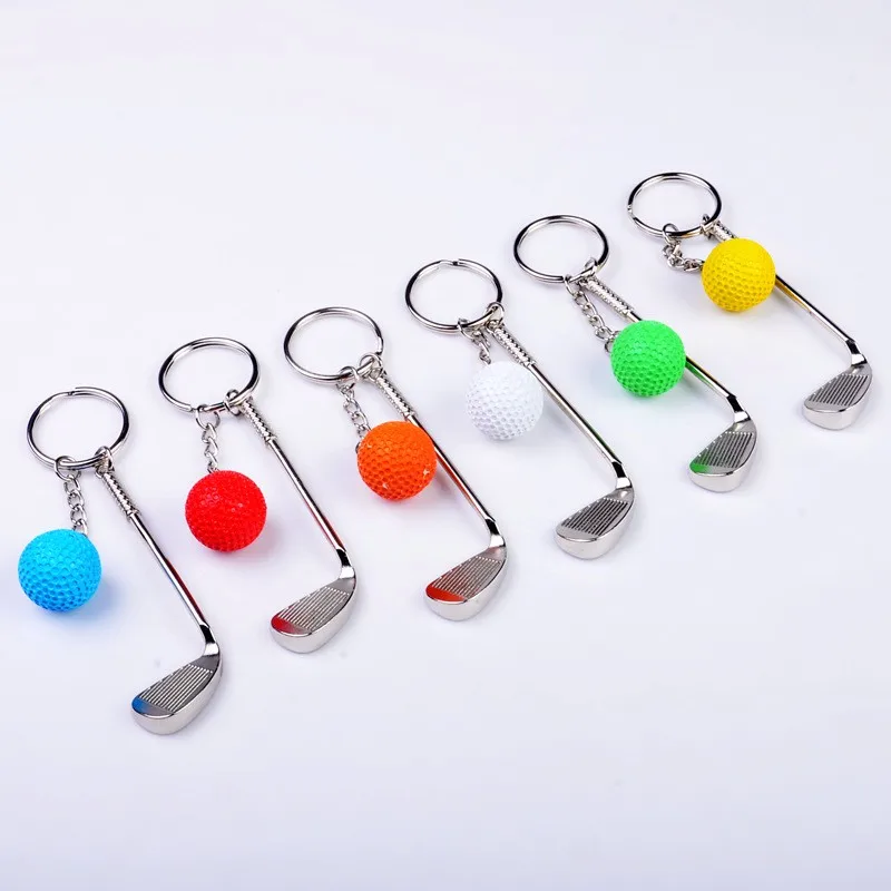 1 piece golf keychain cute key ring for women golf club key chain