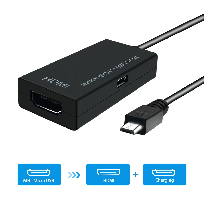 2 в 1 type C Micro USB к HDMI адаптер для ТВ монитора 1080P HD HDMI ...