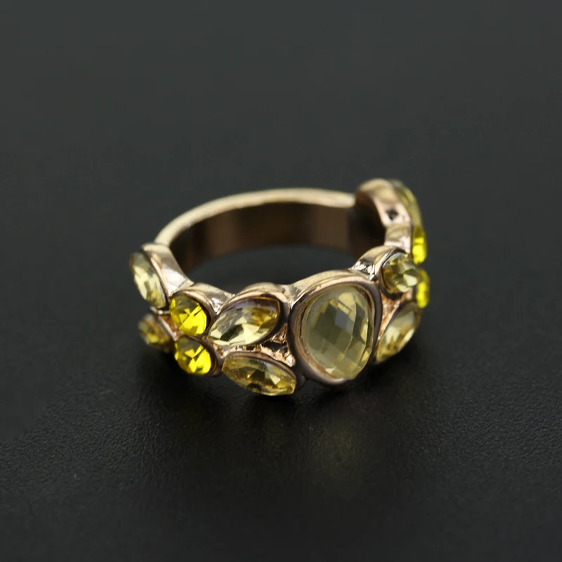 MQCHUN Hufflepuff School Ring Size 7-12