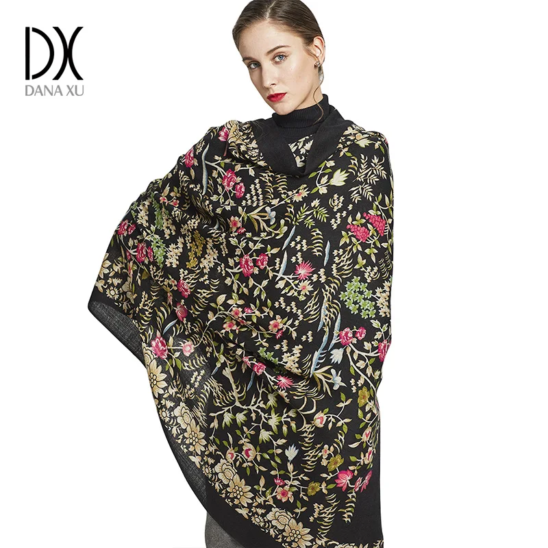 Luxury Brand Scarf Female Male Best Quality Wool Cashmere Scarf Pashmina Tassels Women Men Wrap Cape Bandana Hijab 2018