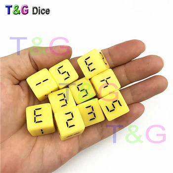 

wholesales 16mm 10pcs/set acrylic digital d6 dice,6 sided cube educational tool