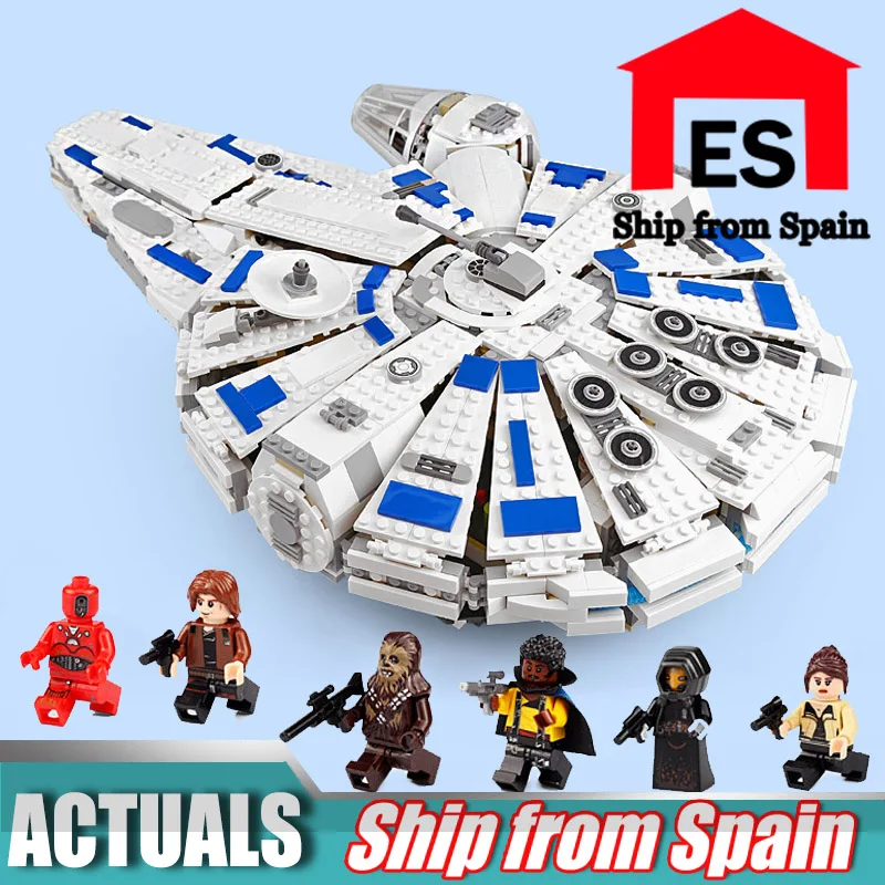 Совместимы 75212 05142 StartWars Kessel Run Millennium Falcon строительные блоки модель игрушки для