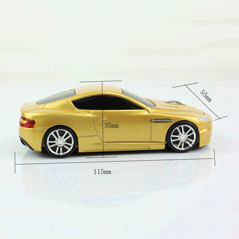 Беспроводная 3D спортивная компьютерная мышь в форме автомобиля 2 4 ГГц Usb
