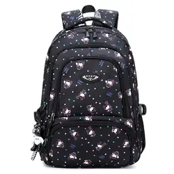 Большой емкости печати Школьный рюкзак для девочек школьная сумка Детский рюкзак на молнии Детский рюкзак школьные сумки для подростков