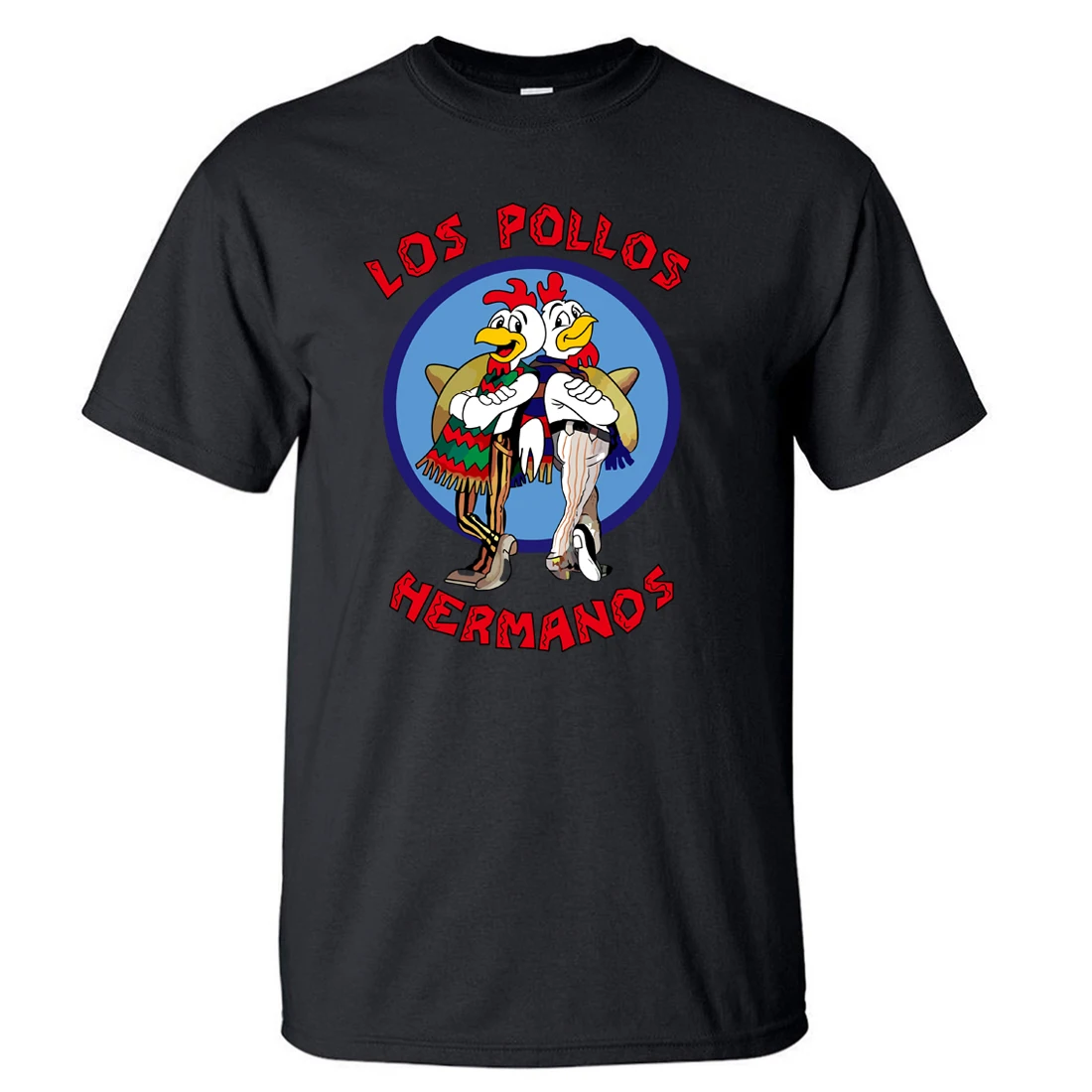 

Breaking Bad Shirt LOS POLLOS Hermanos Tshirt Chicken Brothers 2018 Summer Men's T Shirts Cotton Short Sleeve T-Shirts For Men